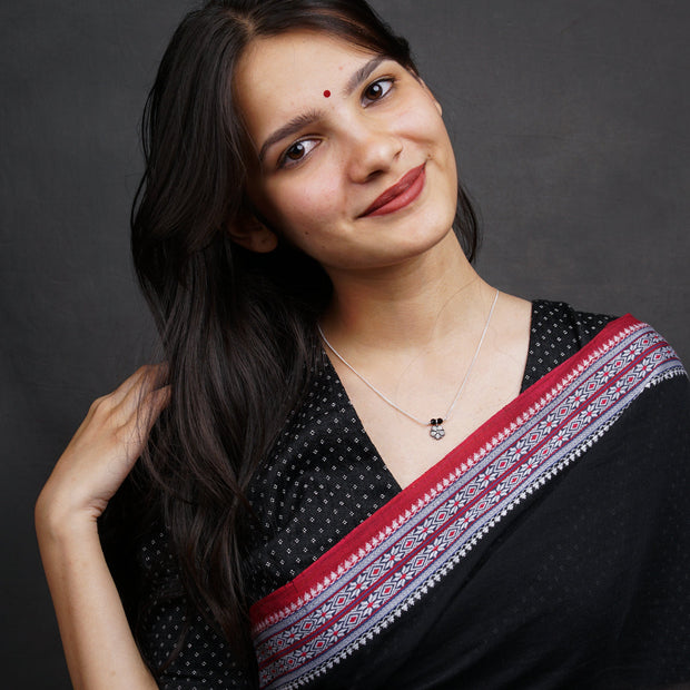 Elegance in Silver: Jaswandi Mangalsutra Chain