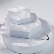 Elegante Kette aus Silber im klassischen Mangalsutra-Design