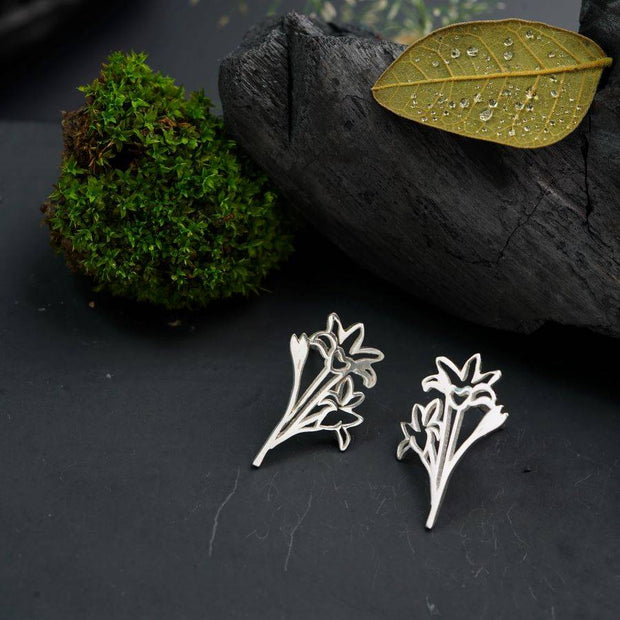 Rajanigandha Elegant Silver Earrings for a Stunning Look